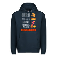 Navy chicken wing chicken wing hotdog and bologna shirt t shirt Premium Hoodie - linhVisuals