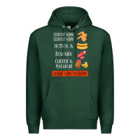 Sports Green chicken wing chicken wing hotdog and bologna shirt t shirt Premium Hoodie - linhVisuals
