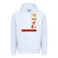 White chicken wing chicken wing hotdog and bologna shirt t shirt Premium Hoodie - linhVisuals