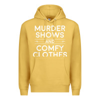 Antique Gold crime shows shirt, murder shows and comfy clothes t shirt Premium Hoodie - linhVisuals