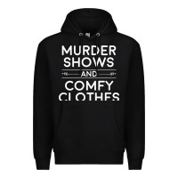 Black crime shows shirt, murder shows and comfy clothes t shirt Premium Hoodie - linhVisuals