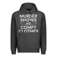 Charcoal Heather crime shows shirt, murder shows and comfy clothes t shirt Premium Hoodie - linhVisuals