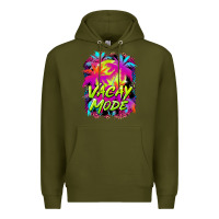 Army Green vacay mode Premium Hoodie - BarkalooDesign