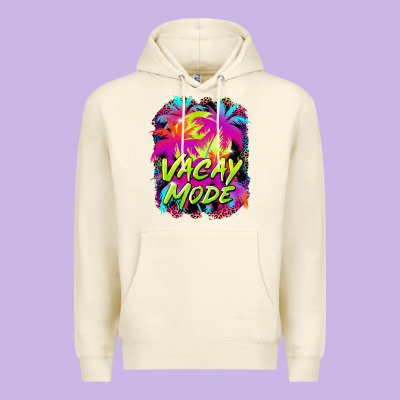 Vacay Mode Premium Hoodie Designed By Barkaloodesign