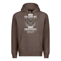 Coffee iron sharpens iron quote proverbs 2717 christian cool gift t shirt Premium Hoodie - linhVisuals