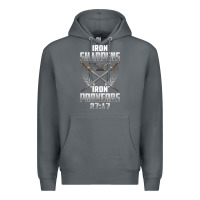 Rock iron sharpens iron quote proverbs 2717 christian cool gift t shirt Premium Hoodie - linhVisuals