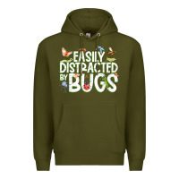 Army Green funny bug tshirt, insect lover shirt, bug collector t shirt Premium Hoodie - linhVisuals