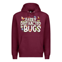 Burgundy funny bug tshirt, insect lover shirt, bug collector t shirt Premium Hoodie - linhVisuals