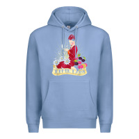 Colony Blue doctor who rockabilly missy time lady baker t shirt Premium Hoodie - linhVisuals