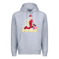 Heather Grey doctor who rockabilly missy time lady baker t shirt Premium Hoodie - linhVisuals