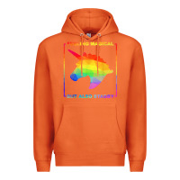 Carrot feeling magical but also stabby unicorn rainbow t shirt Premium Hoodie - linhVisuals