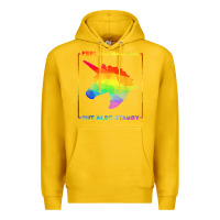 Lemon feeling magical but also stabby unicorn rainbow t shirt Premium Hoodie - linhVisuals