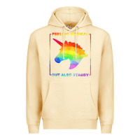 Pina Colada feeling magical but also stabby unicorn rainbow t shirt Premium Hoodie - linhVisuals