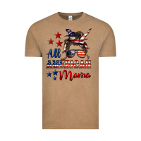 Vintage Coffee All American Mama Mother's Day Vintage Tee - LillyAllenDesigns