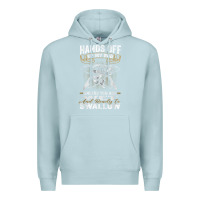 Blue Mist mens hands off of my rod bass fishing fisherman t shirt Premium Hoodie - linhVisuals