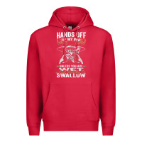 Cardinal mens hands off of my rod bass fishing fisherman t shirt Premium Hoodie - linhVisuals