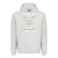 Dove Grey mens hands off of my rod bass fishing fisherman t shirt Premium Hoodie - linhVisuals