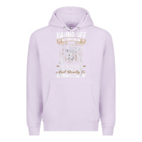Lilac mens hands off of my rod bass fishing fisherman t shirt Premium Hoodie - linhVisuals