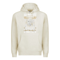Oatmeal Heather mens hands off of my rod bass fishing fisherman t shirt Premium Hoodie - linhVisuals