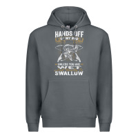Rock mens hands off of my rod bass fishing fisherman t shirt Premium Hoodie - linhVisuals