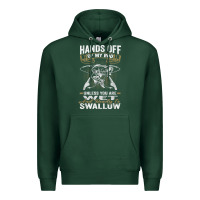 Sports Green mens hands off of my rod bass fishing fisherman t shirt Premium Hoodie - linhVisuals