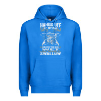 True Royal mens hands off of my rod bass fishing fisherman t shirt Premium Hoodie - linhVisuals