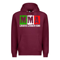 Burgundy mexican martial arts combat mexico fighter themed pullover hoodie Premium Hoodie - linhVisuals