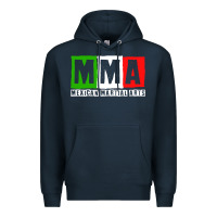 Navy mexican martial arts combat mexico fighter themed pullover hoodie Premium Hoodie - linhVisuals