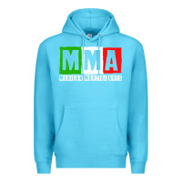 Ocean Blue mexican martial arts combat mexico fighter themed pullover hoodie Premium Hoodie - linhVisuals