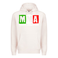 Pale Pink mexican martial arts combat mexico fighter themed pullover hoodie Premium Hoodie - linhVisuals