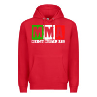 Red mexican martial arts combat mexico fighter themed pullover hoodie Premium Hoodie - linhVisuals