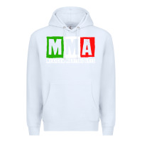 White mexican martial arts combat mexico fighter themed pullover hoodie Premium Hoodie - linhVisuals