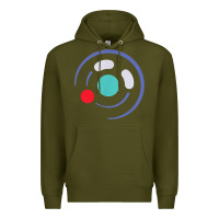 Army Green minimalist game cube controller throwback retro gamer t shirt Premium Hoodie - linhVisuals