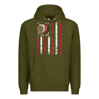 Army Green mi’kmaq tribe native american flag mi’kmaq heritage related t shir Premium Hoodie - linhVisuals