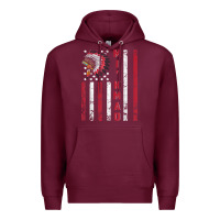 Burgundy mi’kmaq tribe native american flag mi’kmaq heritage related t shir Premium Hoodie - linhVisuals