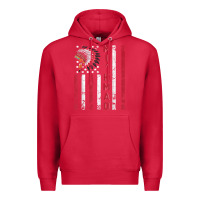 Cardinal mi’kmaq tribe native american flag mi’kmaq heritage related t shir Premium Hoodie - linhVisuals