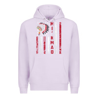 Lilac mi’kmaq tribe native american flag mi’kmaq heritage related t shir Premium Hoodie - linhVisuals