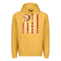 Mustard mi’kmaq tribe native american flag mi’kmaq heritage related t shir Premium Hoodie - linhVisuals