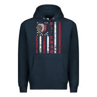 Navy mi’kmaq tribe native american flag mi’kmaq heritage related t shir Premium Hoodie - linhVisuals