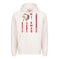 Pale Pink mi’kmaq tribe native american flag mi’kmaq heritage related t shir Premium Hoodie - linhVisuals