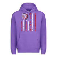 Purple mi’kmaq tribe native american flag mi’kmaq heritage related t shir Premium Hoodie - linhVisuals