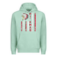 Seafoam mi’kmaq tribe native american flag mi’kmaq heritage related t shir Premium Hoodie - linhVisuals
