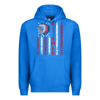True Royal mi’kmaq tribe native american flag mi’kmaq heritage related t shir Premium Hoodie - linhVisuals