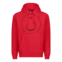 Red nazarene n christian in arabic symbol t shirt Premium Hoodie - linhVisuals