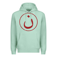 Seafoam nazarene n christian in arabic symbol t shirt Premium Hoodie - linhVisuals