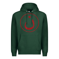 Sports Green nazarene n christian in arabic symbol t shirt Premium Hoodie - linhVisuals