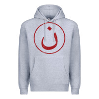Heather Grey nazarene n christian in arabic symbol t shirt Premium Hoodie - linhVisuals