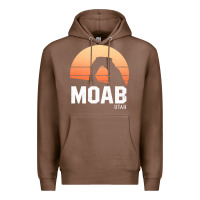 Chestnut moab utah arches national park vintage retro outdoor hiking pullover h Premium Hoodie - linhVisuals