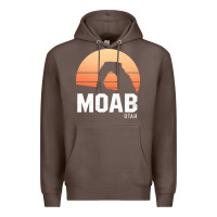 Coffee moab utah arches national park vintage retro outdoor hiking pullover h Premium Hoodie - linhVisuals