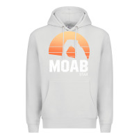 Dove Grey moab utah arches national park vintage retro outdoor hiking pullover h Premium Hoodie - linhVisuals